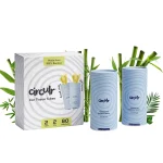 Ciculr Bamboo Tissue Tube (Pack of 2) - Blue on itshemp.in