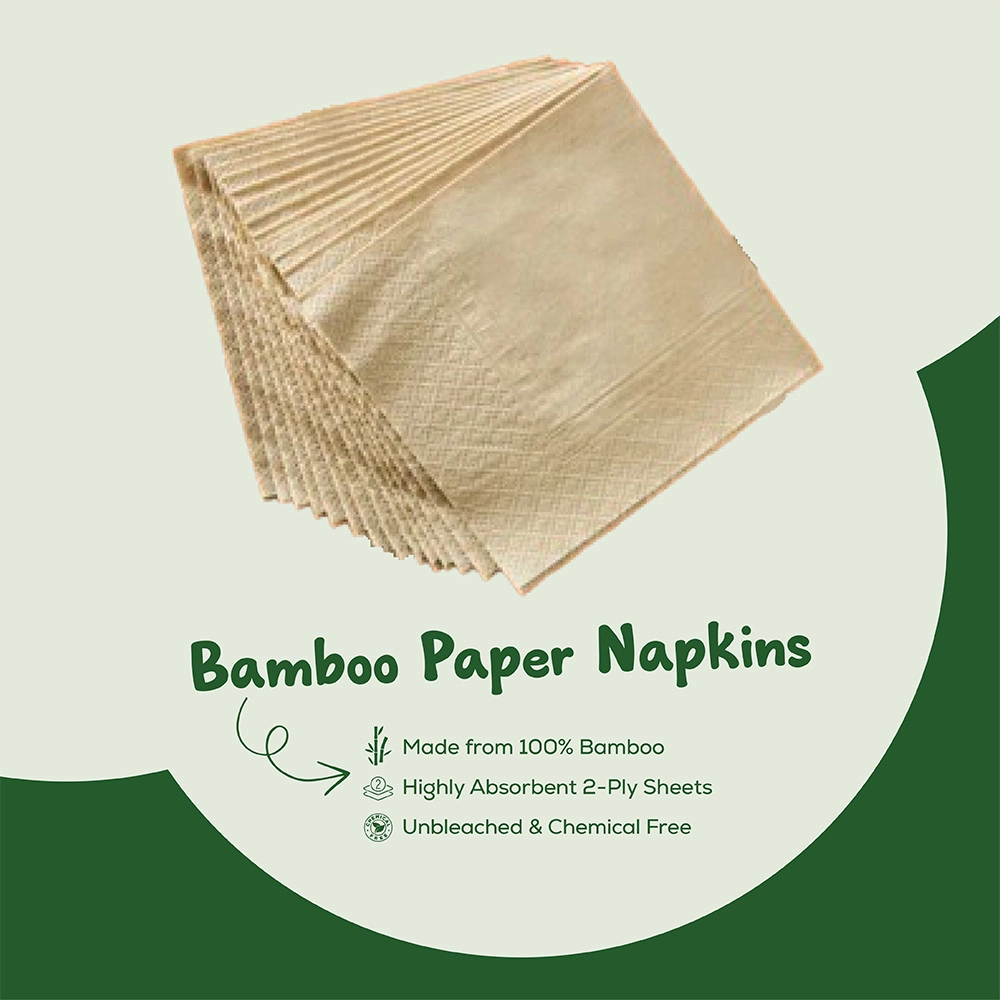 Circulr Bamboo Paper Napkins on itshemp.in