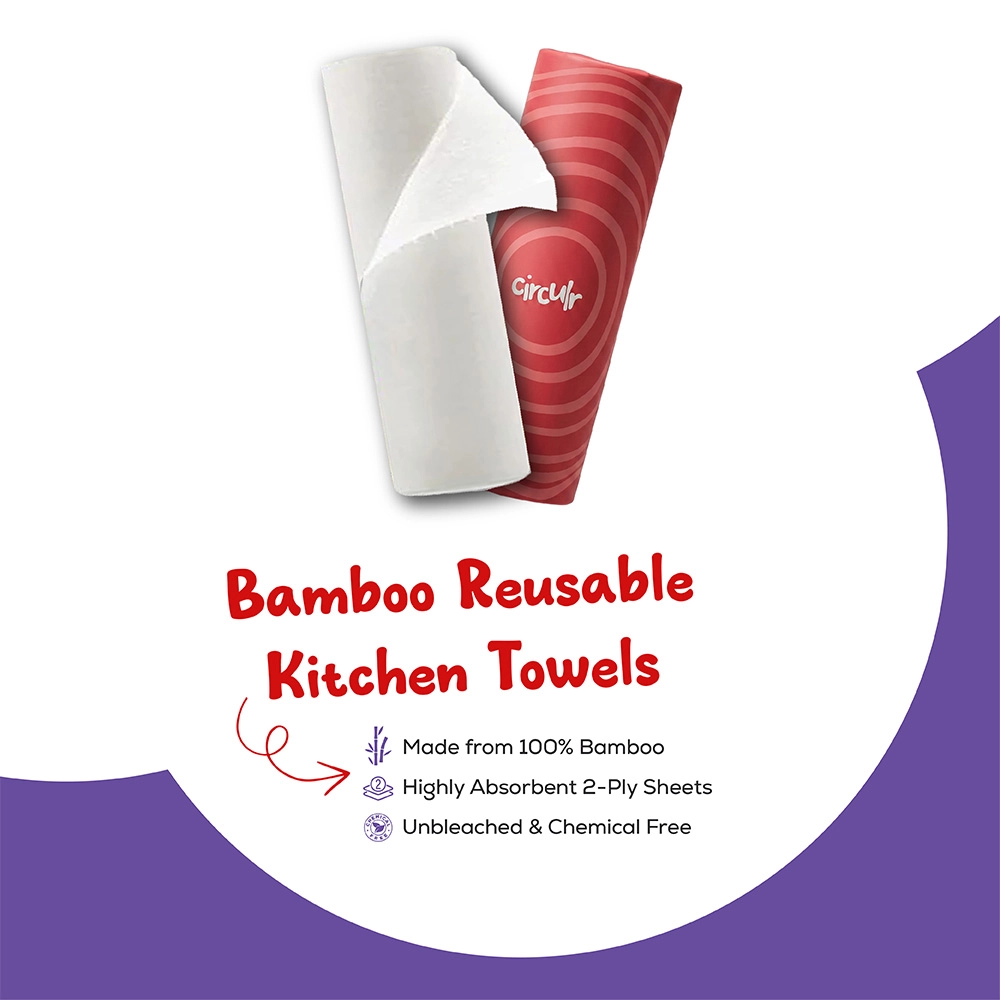 Circulr Reusable Bamboo Kitchen Towel on itshemp.in