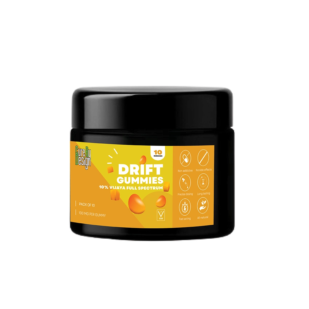 CD033124_1 Cure By Design Drift Gummies, CBD:THC-1:6, (Pack of 10 - Pack of 30) - Image 1