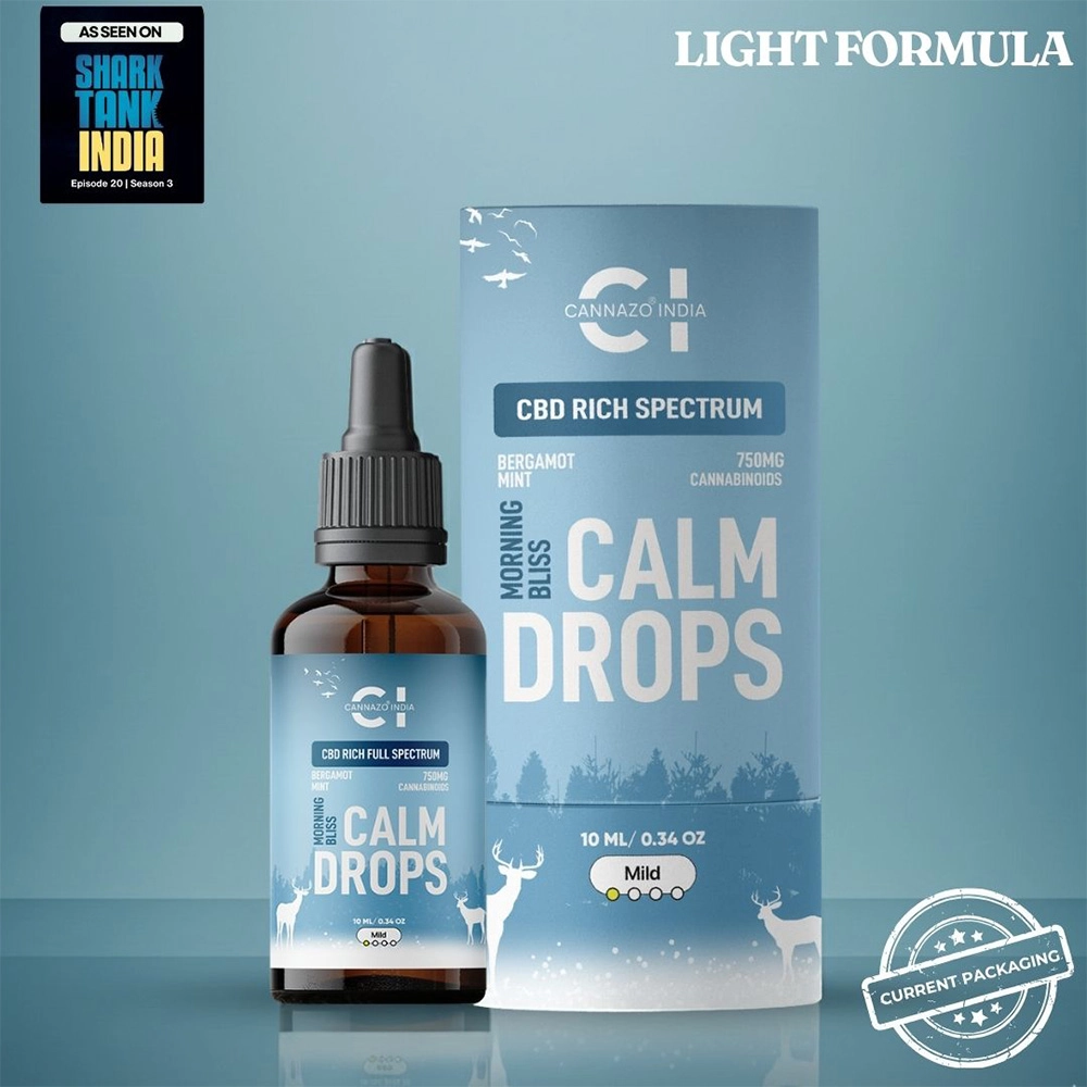 CZ115061_1 CannazoIndia Calm Drops for Stress, 10 ml - Image 1