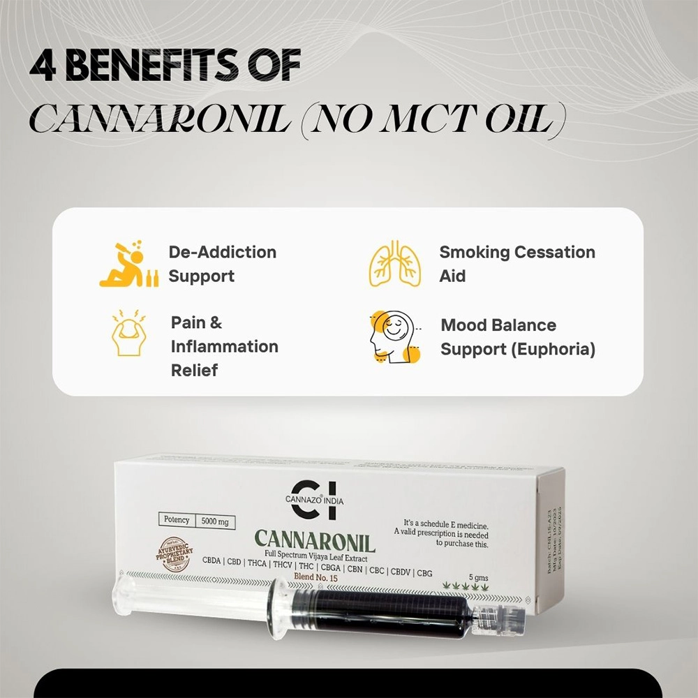 CannazoIndia Cannaronil - RSO (Rick Simpson Oil) - 5gm - Image 2