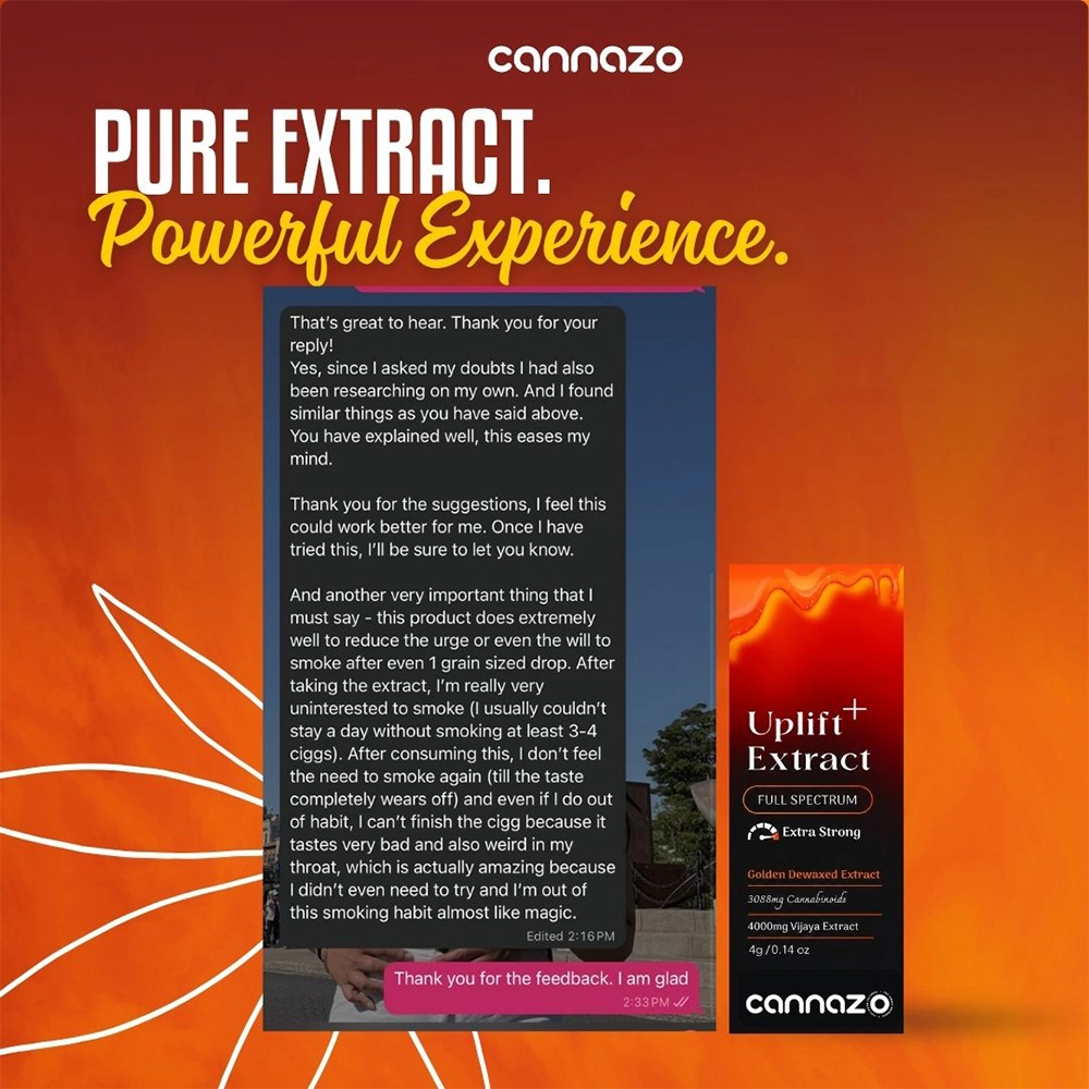 CannazoIndia Uplift Plus, Strong Full-Spectrum - Image 3
