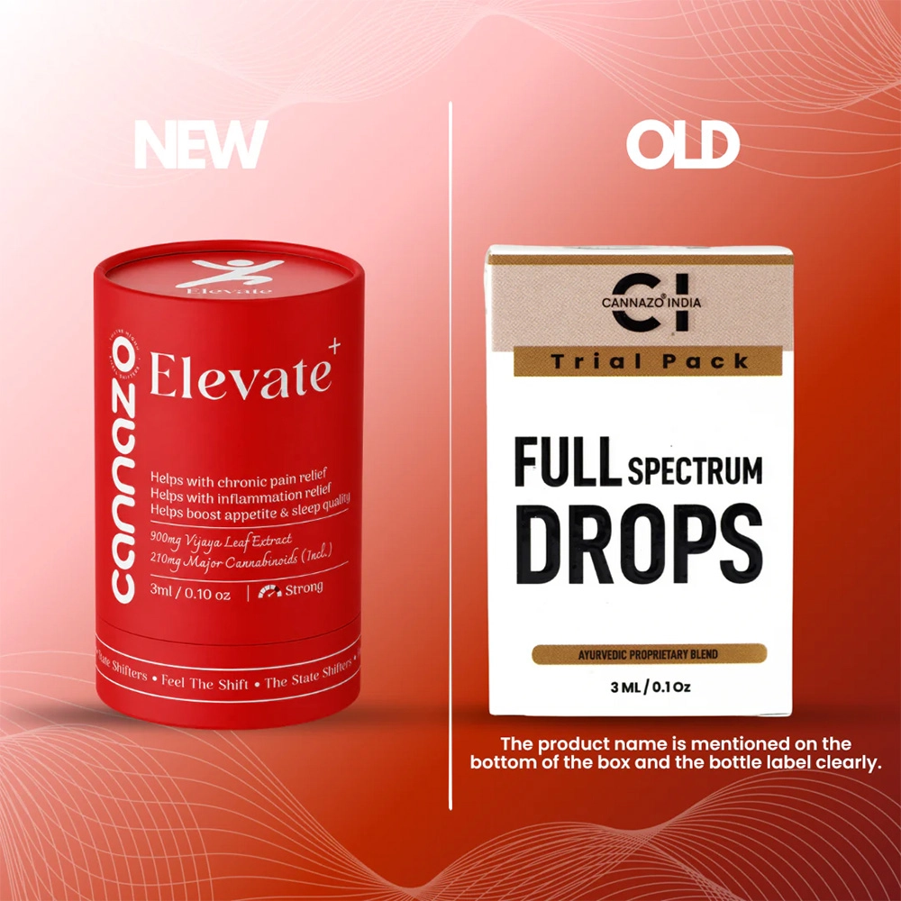 CannazoIndia ELEVATE + Drops (Vijaya Ambrosia), CBD+THC, (3ml-15ml) - Image 6