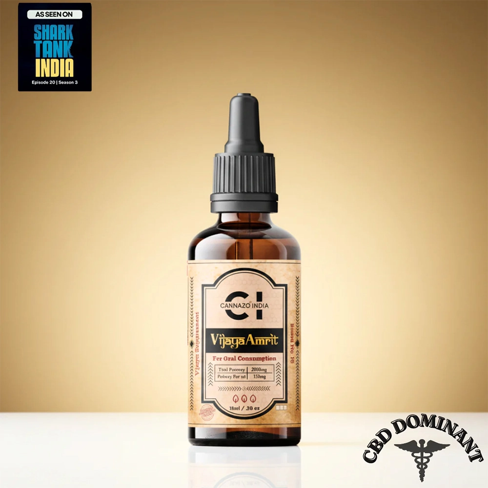 CZ115084_1 CannazoIndia Vijaya Amrit, CBD-Rich Full-Spectrum, (3 ml-15ml) - Image 1