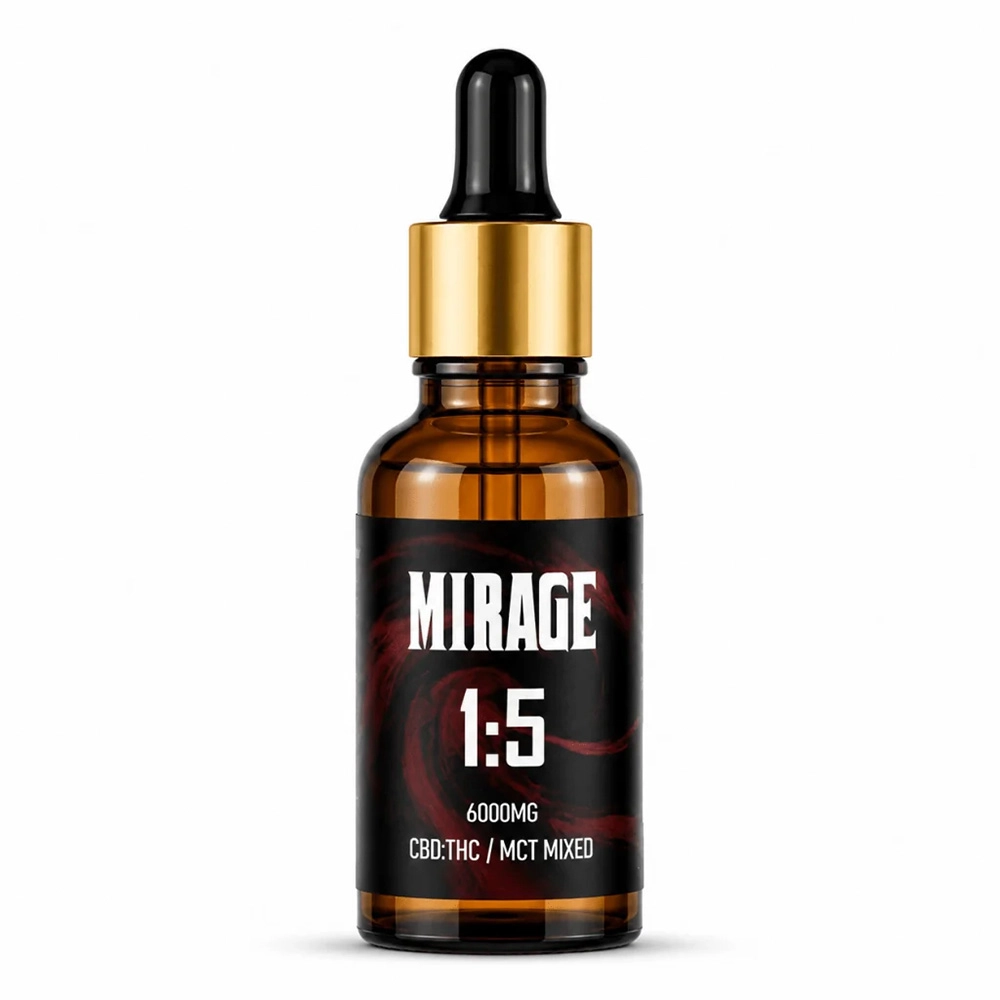 MG268003 MIRAGE 1:5 CBD:THC 6000mg : Bottle 15ml MCT mixed - Image 1