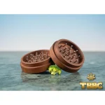 TBBC 56mm Wood Grinder, TBBC Signature — Smooth Grind, Ritual Vibes - Image 4