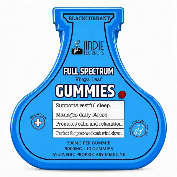 Indie Extracts Full Spectrum Gummies, 10pc Gummies - Blackcurrant - Image 3