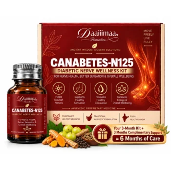 Daaiiimaa Remedies' Canabetes-N125 Kit for Diabetic Neuropathy (Pack of 180)