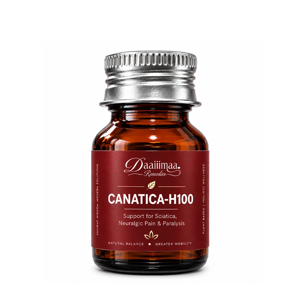 PC178022 Daaiiimaa Remedies'Canatica-H100 for Sciatica & Neuralgia- 50mg Cannabis Extract (10-90 Tablets) - Image 1